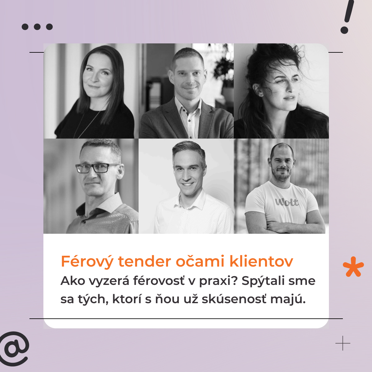Férový tender očami klientov – titulný príspevok karuselu